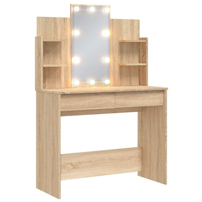 Dressing Table | Sonoma oak | Engineered wood, Glass | 96x40x142 cm