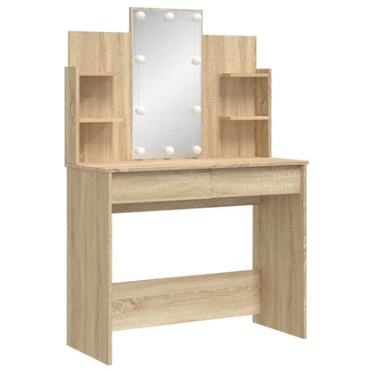 Dressing Table | Sonoma oak | Engineered wood, Glass | 96x40x142 cm