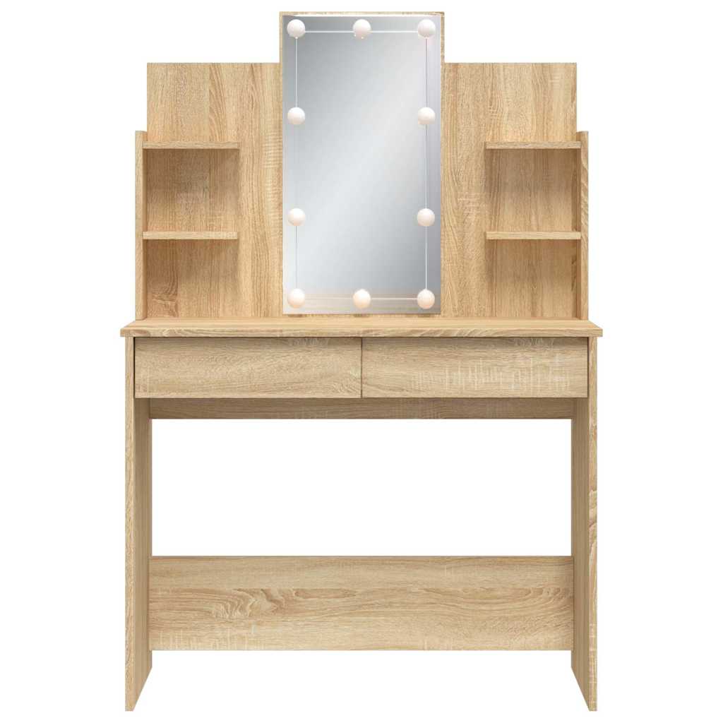 Dressing Table | Sonoma oak | Engineered wood, Glass | 96x40x142 cm