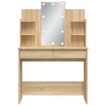 Dressing Table | Sonoma oak | Engineered wood, Glass | 96x40x142 cm