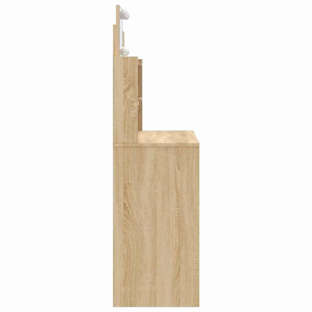 Dressing Table | Sonoma oak | Engineered wood, Glass | 96x40x142 cm