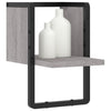 Wall Shelf with Bar Grey Sonoma 20x25x30 cm