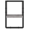 Wall Shelf with Bar Grey Sonoma 20x25x30 cm