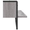 Wall Shelf with Bar Grey Sonoma 100x25x30 cm