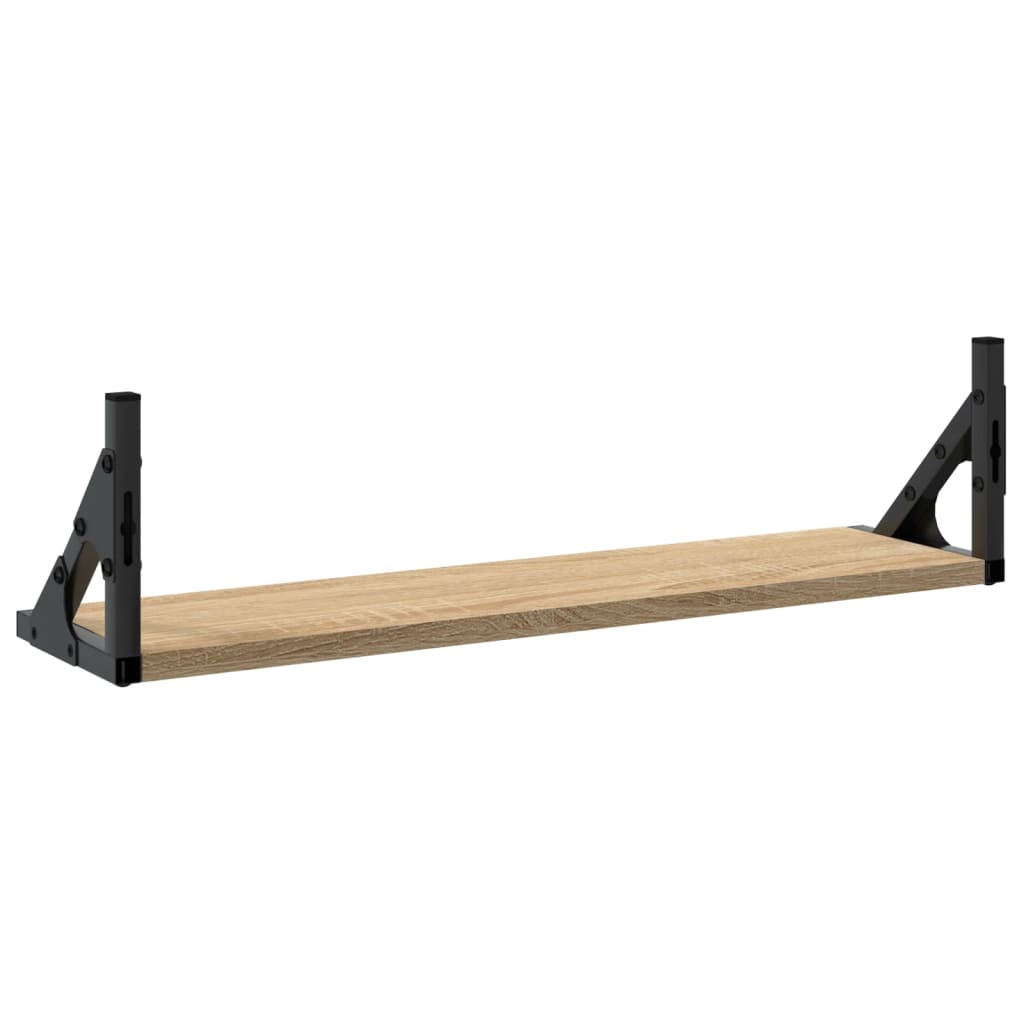 Wall Shelves 2 pcs Sonoma Oak 60x15x15.5 cm