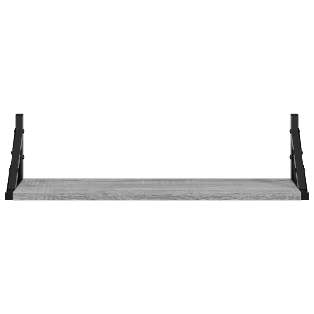 Wall Shelves 2 pcs Grey Sonoma 60x15x15.5 cm