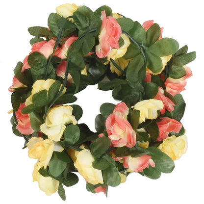 Artificial Flower Garlands 6 pcs Spring Sunset Red 250 cm