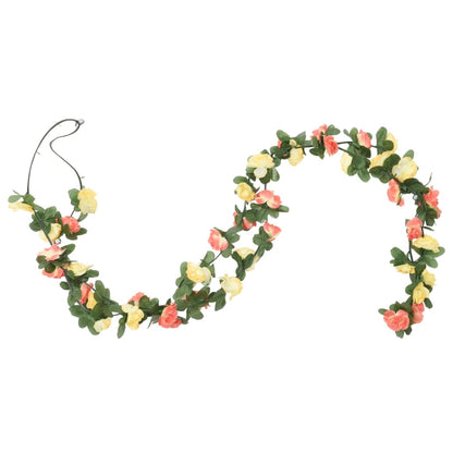 Artificial Flower Garlands 6 pcs Spring Sunset Red 250 cm