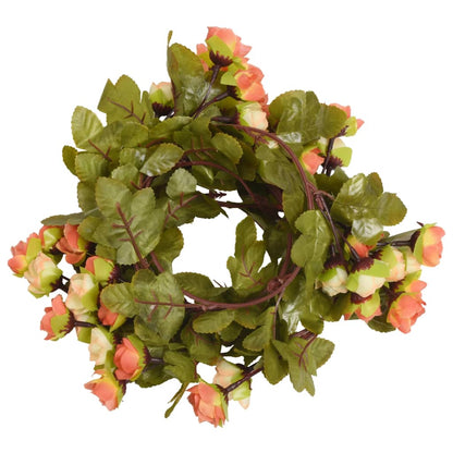 Flower Garlands 6 pcs Sunset Red 215 cm