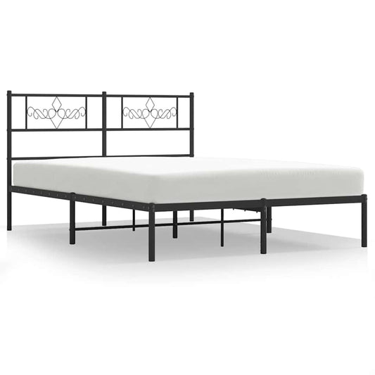 Bed Frame | Black | Steel | Double | Bed Frame | Rectangular