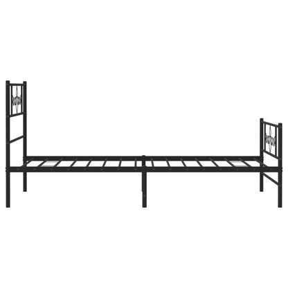 Bed Frame | Black | Powder-Coated Steel | Single | Storage | Bed Frame
