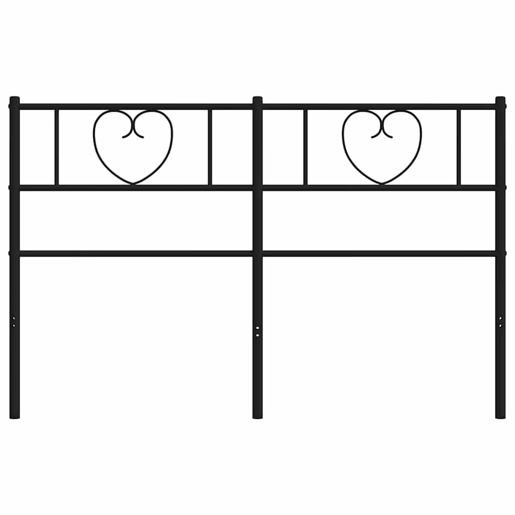 Metal Replace Headboard Black 120 cm
