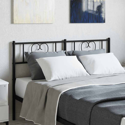 Metal Replace Headboard Black 120 cm