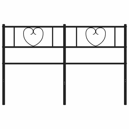 Metal Replace Headboard Black 140 cm