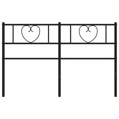 Metal Replace Headboard Black 150 cm