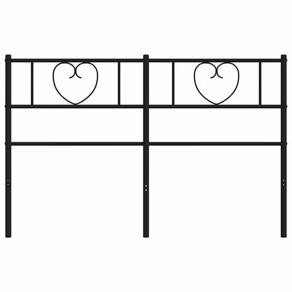 Headboard | Black | Powder-Coated Steel | Tall Double | Durable