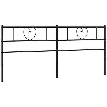 Metal Replace Headboard Black 180 cm