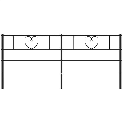 Metal Replace Headboard Black 180 cm