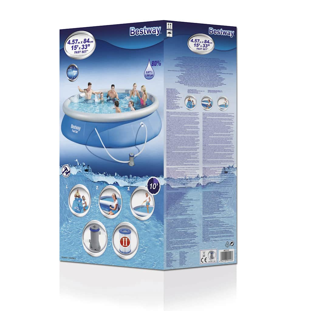 Bestway Swimming Pool Set Fast Set 457x84 cm 57313