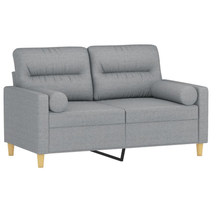 2-seater Sofa Light Grey 100% polyester, metal, textilene 2-seater