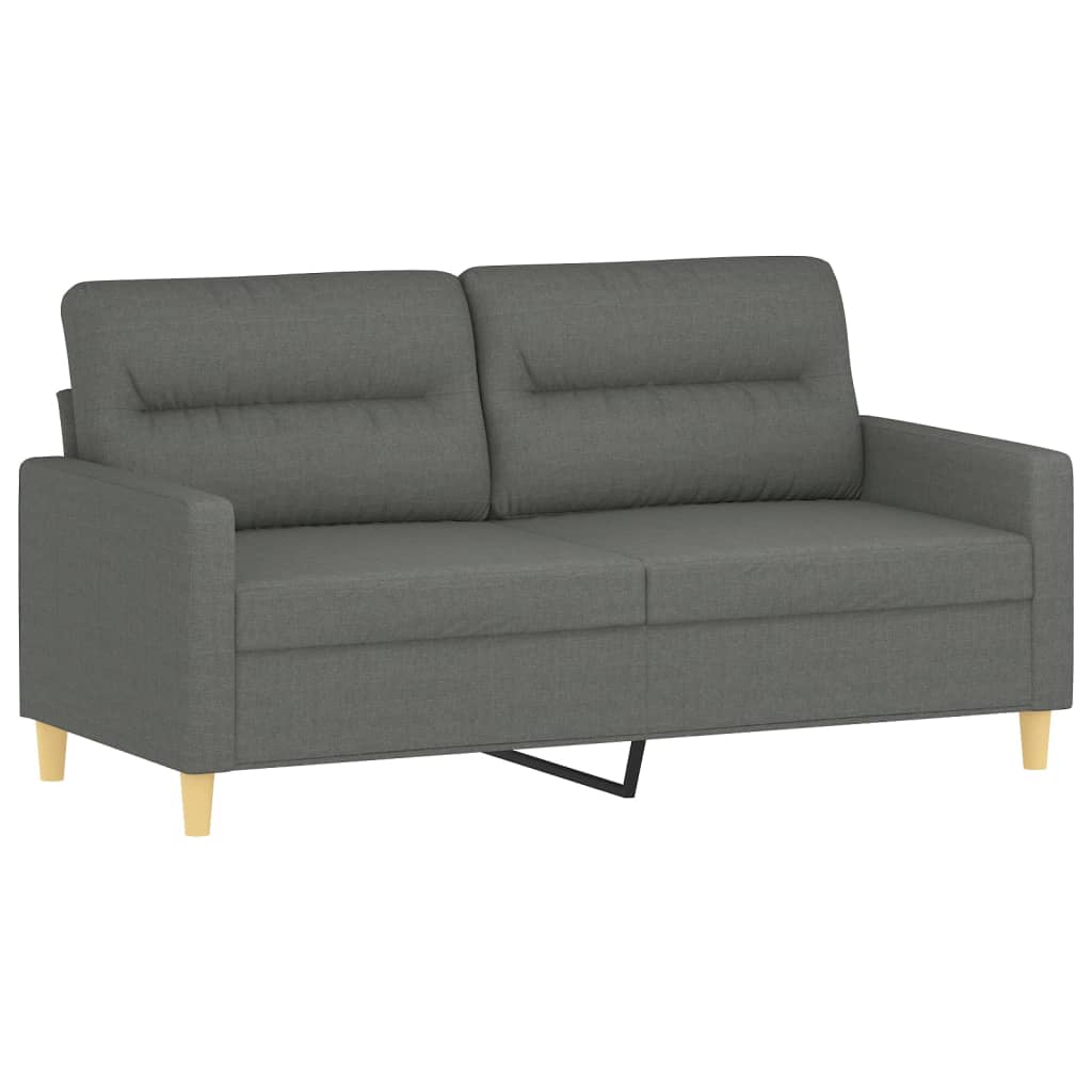 2-seater Sofa Dark Grey 100% Polyester, Metal, Textilene 2-Seater