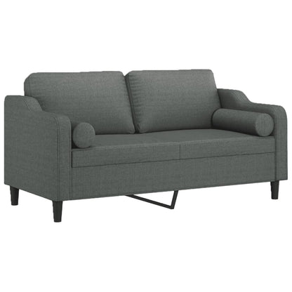 2-Seater Sofa Dark grey Fabric (100% polyester) 55.1 in width