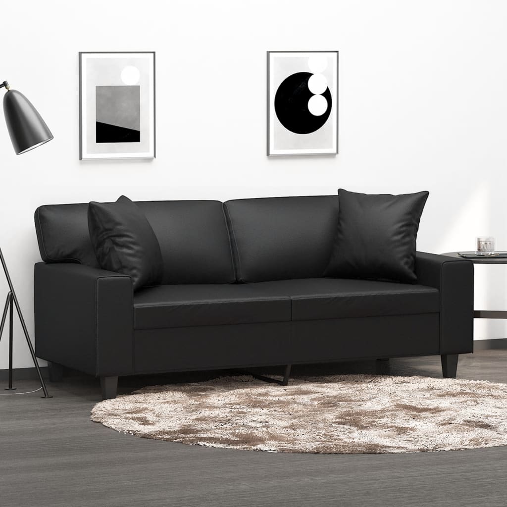 2-seater Sofa Black