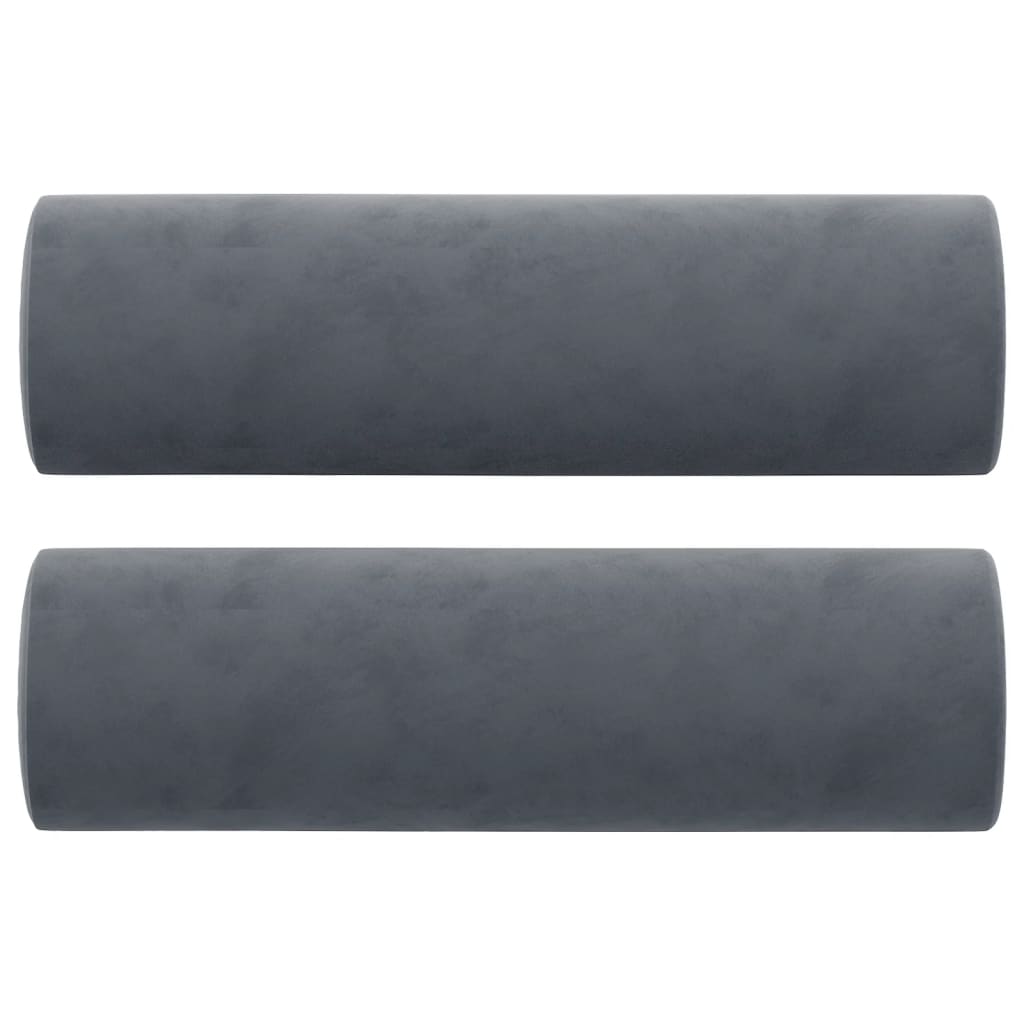 2-seater Sofa Dark gray Velvet (100% polyester), Metal, Textilene