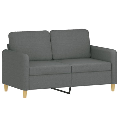 2-seater Sofa Dark Grey Fabric (100% polyester), metal, textilene