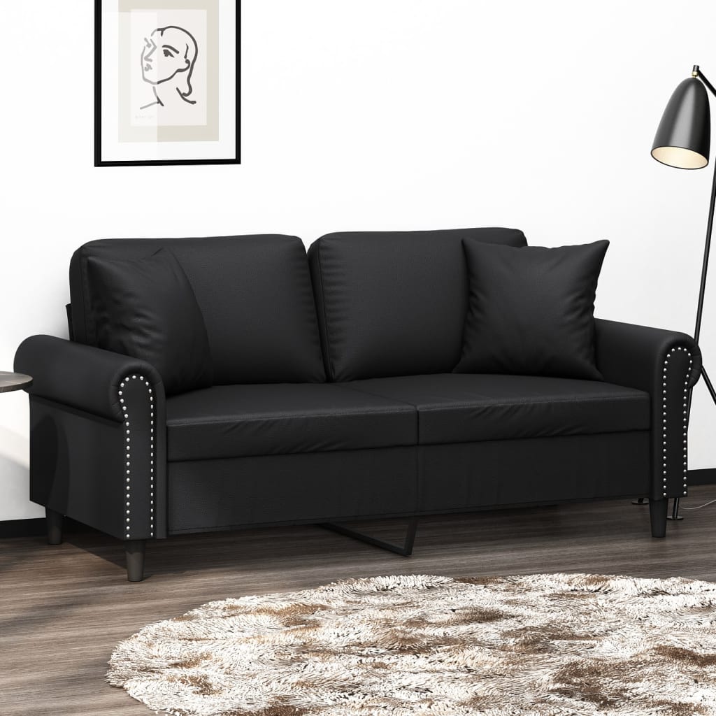 2-seater Sofa Black