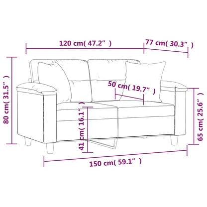 2-seater Sofa Dark grey