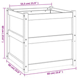 Garden Planter 60x60x60 cm Solid Wood Pine