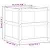 Garden Planter 70x70x70 cm Solid Wood Pine