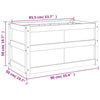 Garden Planter 90x50x50 cm Impregnated Wood Pine
