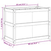 Garden Planter White 90x50x70 cm Solid Wood Pine