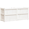 Garden Planter White 150x50x70 cm Solid Wood Pine
