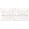 Garden Planter White 150x50x70 cm Solid Wood Pine