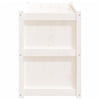 Garden Planter White 150x50x70 cm Solid Wood Pine