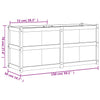 Garden Planter Wax Brown 150x50x70 cm Solid Wood Pine