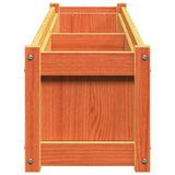 Garden Planters 2 pcs Wax Brown Solid Wood Pine