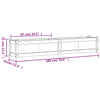 Garden Planter 180x31x31 cm Impregnated Wood Pine