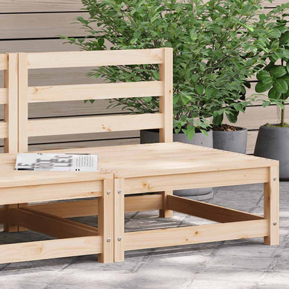 Garden Sofa | Natural Pine | Solid Pine Wood | Single Unit | Modular