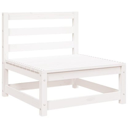 Garden Sofa | White | Solid pine wood | Single unit | Modular