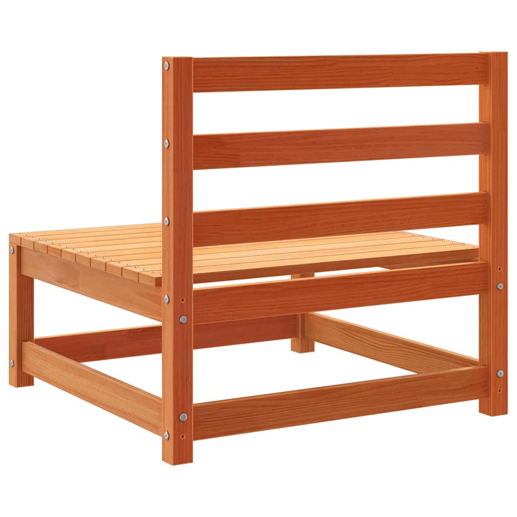 Garden Sofa | Wax brown | Solid pine wood | 70x70x67 cm | Outdoor Sofa