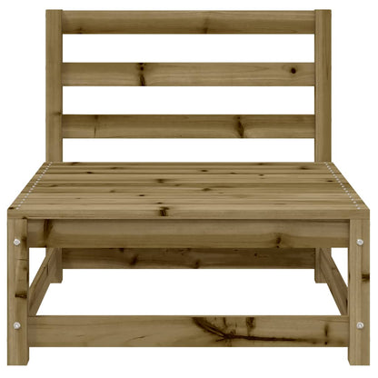 Garden Sofa | Natural wood | Treated pine wood | 70x70x67 cm | Modular