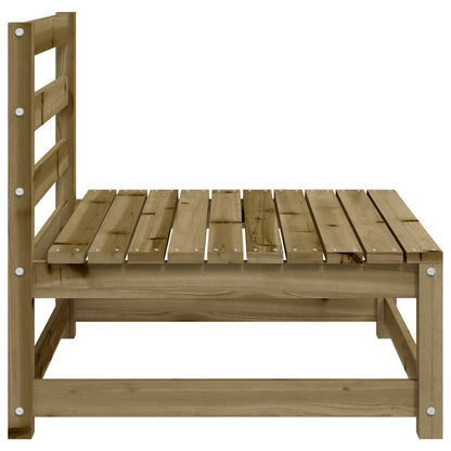 Garden Sofa | Natural wood | Treated pine wood | 70x70x67 cm | Modular