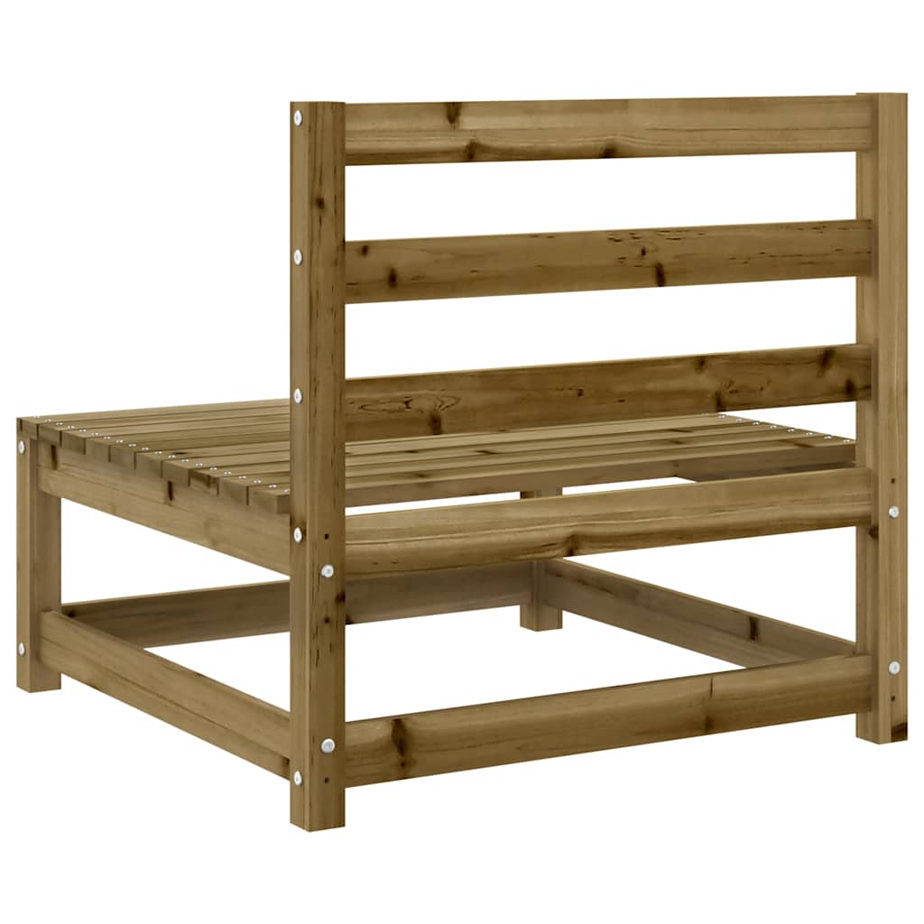 Garden Sofa | Natural wood | Treated pine wood | 70x70x67 cm | Modular