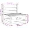 Garden Sofas Armless 3 pcs 70x70x67 cm Solid Wood Douglas
