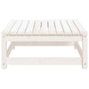 Garden Footstool White 70x70x30 cm Solid Wood Pine