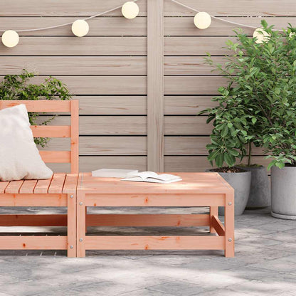 Garden Footstool | Natural Wood | Solid Douglas Fir Wood | 70x70x30 cm
